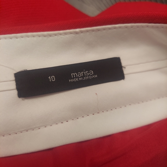 NEW LOFT 10 Marisa Cropped Straight Leg Pants In Tomato Red - Picture 12 of 14